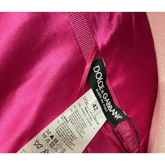 Dolce and Gabbana Silk Ruched Dress Sz:42 - Picture 15 of 15